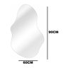 Espelho Orgânico Luxo Decorativo de Parede Quarto Sala Banheiro 90 X 60 Grande - 4