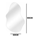 Ver imagem 4 de Espelho Orgânico Luxo Decorativo de Parede Quarto Sala Banheiro 90 X 60 Grande