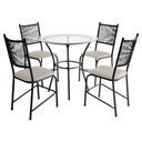 Ver imagem 1 de Conjunto Mesa com 4 Cadeiras Lugo para Cozinha ou Jantar