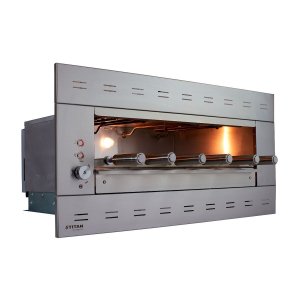 Churrasqueira de Embutir Elétrica 6 Espetos Painel Ventilado 127v Suprema