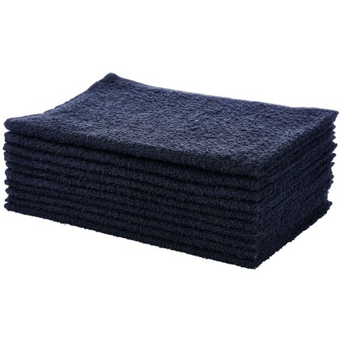 Kit 10 Toalhas de Rosto para Salão de Beleza Perfeito Estilo Salão Preto