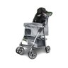 Carrinho Passeio Pet Cachorros Cães e Gatos com Cesto e Porta Copos Cinza - Baby Style - 1
