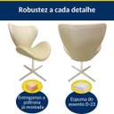 Ver imagem 5 de Poltrona Decorativa Swan para Sala de Estar Cor Pérola