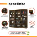 Ver imagem 4 de Estante Livreiro Multiuso 12 Prateleiras 1,71m Office Jequitiba J&a