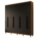 Ver imagem 3 de Guarda-Roupa Casal com Pés 8 Portas Batentes Netuno Madesa