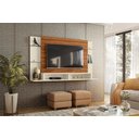 Ver imagem 2 de Painel Malbec para TV de até 55 Polegadas Cinamomo Mel / Off White - Mobler