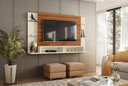 Ver imagem 2 de Painel Malbec para TV de até 55 Polegadas Cinamomo Mel / Off White - Mobler