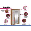Ver imagem 5 de Guarda Roupa 4 Portas 2 Esp 2g Alonzo Lopas Amêndoa