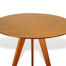 Mesa de Jantar Rodonda Base Tripé em Madeira Maciça - 90 Cm - 8