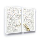 Ver imagem 1 de Quadros Decorativos Flores Moderno Sala Moldura