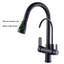 Ver imagem 3 de Torneira Luxo Preto Quente Frio Extensivel 360 Regulavel