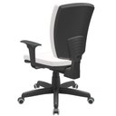 Ver mais imagens de Kit 03 Cadeiras de Escritório Diretor Office Giratória Preto Alta Flexi P03 Vinil Branco - Lyam Lyam