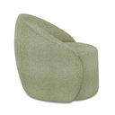 Ver imagem 6 de Poltrona Decorativa Orgânica Giratória Lua Bouclê Verde Pistache D03 - D’Rossi
