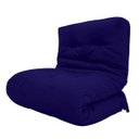 Ver imagem 1 de Futon Solteiro Dobrável Oriental Confort Plus Azul Royal Acquablock