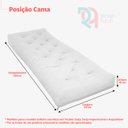 Ver mais imagens de Futon Solteiro Dobrável Oriental Confort Plus Azul Royal Acquablock