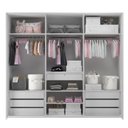 Ver imagem 3 de Guarda-Roupa de Bebê 6 Portas Modulados Cinza