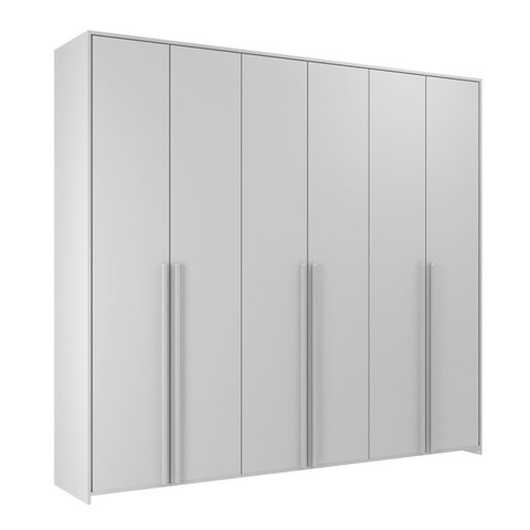 Guarda-Roupa de Bebê 6 Portas Modulados Cinza