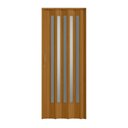 Ver imagem 1 de Porta Sanfonada de PVC Translucido 210cm x 60cm Plastporta Bcf Marrom/Cerejeira com