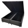 Base Cama Box com Baú Solteiro, Queen, Casal, King Suede Cinza - Cinza - King - 3