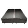 Base Cama Box com Baú Solteiro, Queen, Casal, King Suede Cinza - Cinza - King - 9