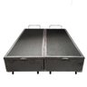Base Cama Box com Baú Solteiro, Queen, Casal, King Suede Cinza - Cinza - King - 7