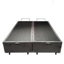 Ver imagem 7 de Base Cama Box com Baú Solteiro, Queen, Casal, King Suede Cinza - Cinza - King