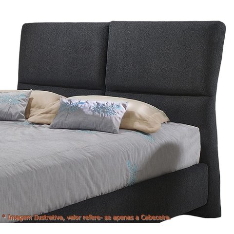 Cabeceira Super Confort Zevi Preto King 2,15 Mt (larg) - 49434