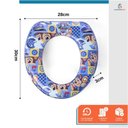 Ver imagem 3 de Kit Completo Desfralde Redutor Azul Assento Vaso Sanitário e Degrau Banquinho Crescidinho Patrulha C