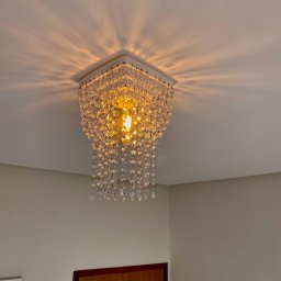 Lustre Pendente Luminária Cristal Acrílico de Alto Brilho, 17x24. Reflezzo Lustres e Decoração. - 1