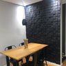 Kit 4 Placas 3D Parede Revestimento Alto Relevo Pixel Preta - 2