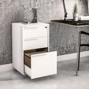 Ver imagem 1 de Gaveteiro Maia com 3 Gavetas e Chave - Branco