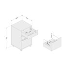 Ver imagem 4 de Gaveteiro Maia com 3 Gavetas e Chave - Branco