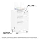 Ver imagem 2 de Gaveteiro Maia com 3 Gavetas e Chave - Branco