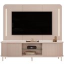 Ver imagem 5 de Rack para Sala Ripado com Painel para Tv 75 Pol Atlantis D05 Off White