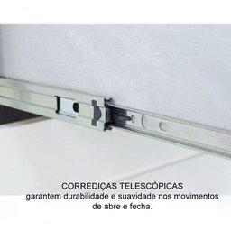 Cristaleira 02 Portas 02 Gavetas Americana C357 Branco - 5