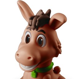 Brinquedo De Vinil Para Bebê A Partir de 3 Meses - Burrinho - 2