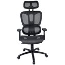 Ver imagem 4 de Cadeira de Escritório Ergonômica Presidente Tela Mesh Kelter Preta V503