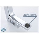 Ver imagem 4 de Torneira Água Fria em Metal Cromada Quadrada Baixa de Bancada