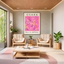 Ver imagem 3 de Quadro Canvas Osaka Flores Plantas 90x60cm Mold Branca