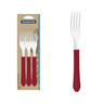 Kit de Talheres Tramontina Leme Lâminas Aço Inox Cabo Vermelho - 9 Peças - 3