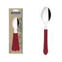 Ver imagem 4 de Kit de Talheres Tramontina Leme Lâminas Aço Inox Cabo Vermelho - 9 Peças