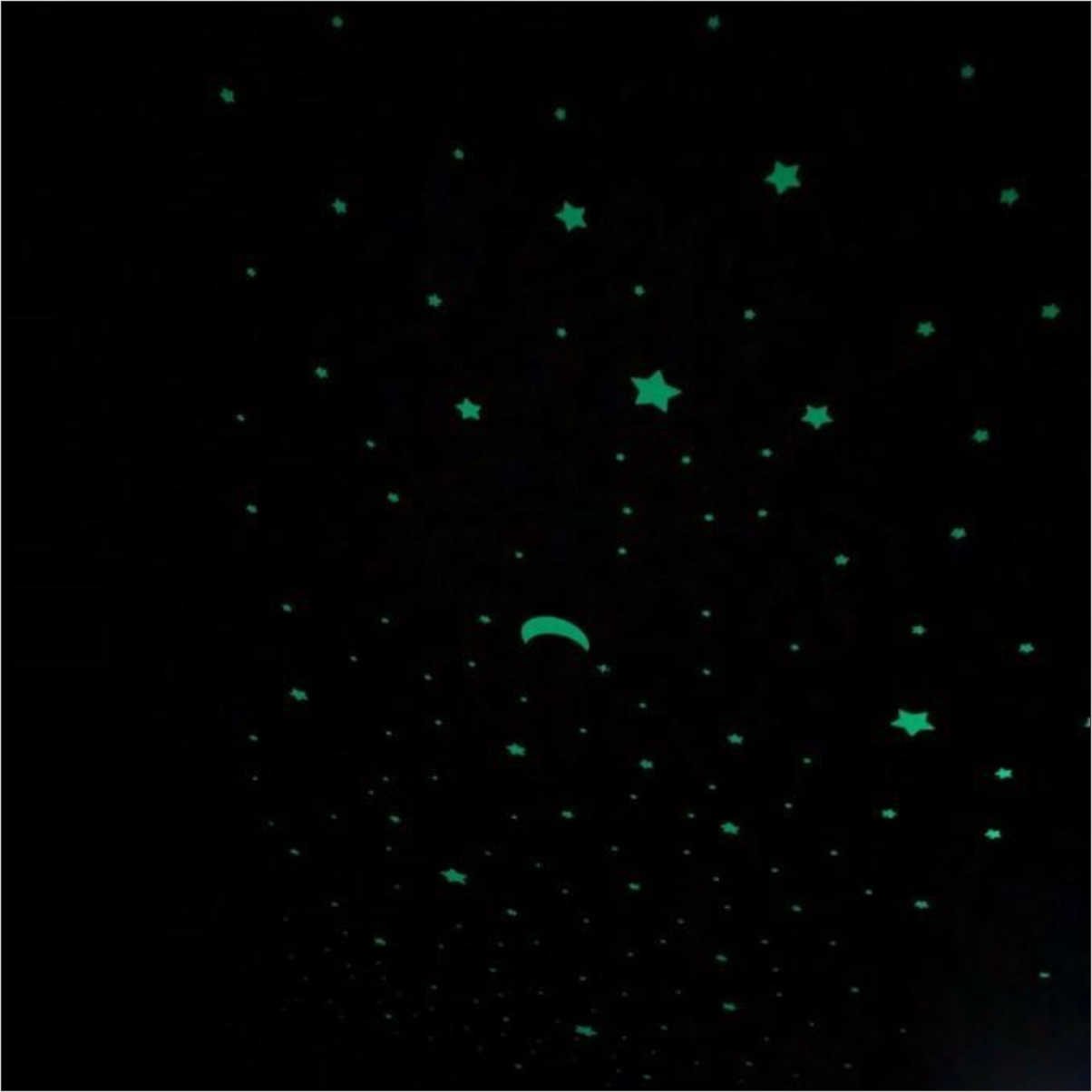 Kit estrelas Místico brilha escuro Fluorescente 104un Starma - 6