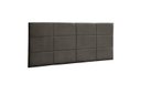 Ver imagem 1 de Painel Raissa 158 cm Suede Marrom Claro