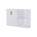 Ver imagem 2 de Livreiro Flex Multiuso Horizontal ou Vertical com 2 Portas:branco
