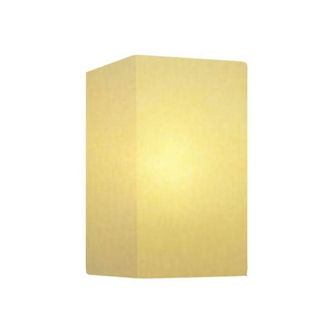 Arandela Retangular Retro Vivare Md-2002 Cúpula em Tecido 25-16x10cm - Bivolt Algodão-crú 127-