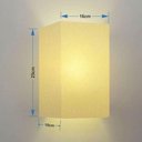 Ver imagem 5 de Arandela Retangular Retro Vivare Md-2002 Cúpula em Tecido 25-16x10cm - Bivolt Algodão-crú 127-