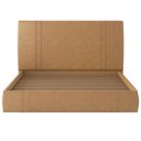Ver imagem 2 de Cama Queen Flutuante com Cabeceira 160cm Astra S04 Couríssimo Bege - Lyam Decor