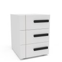 Ver imagem 2 de Mesa de Cabeceira Lisboa com 3 Gavetas 40x54cm Branco 250687