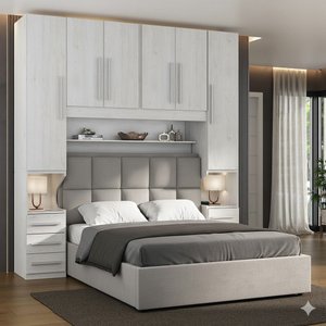 Dormitório Queen Size sem Cama 1220s Carvalho Claro