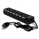 Ver imagem 3 de Hub Usb 2.0 Com 7 Portas Switch On/Off E Led Indicador